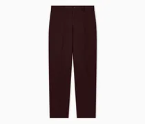 Stoffhose Regular Fit mit flacher Front und geradem Bein