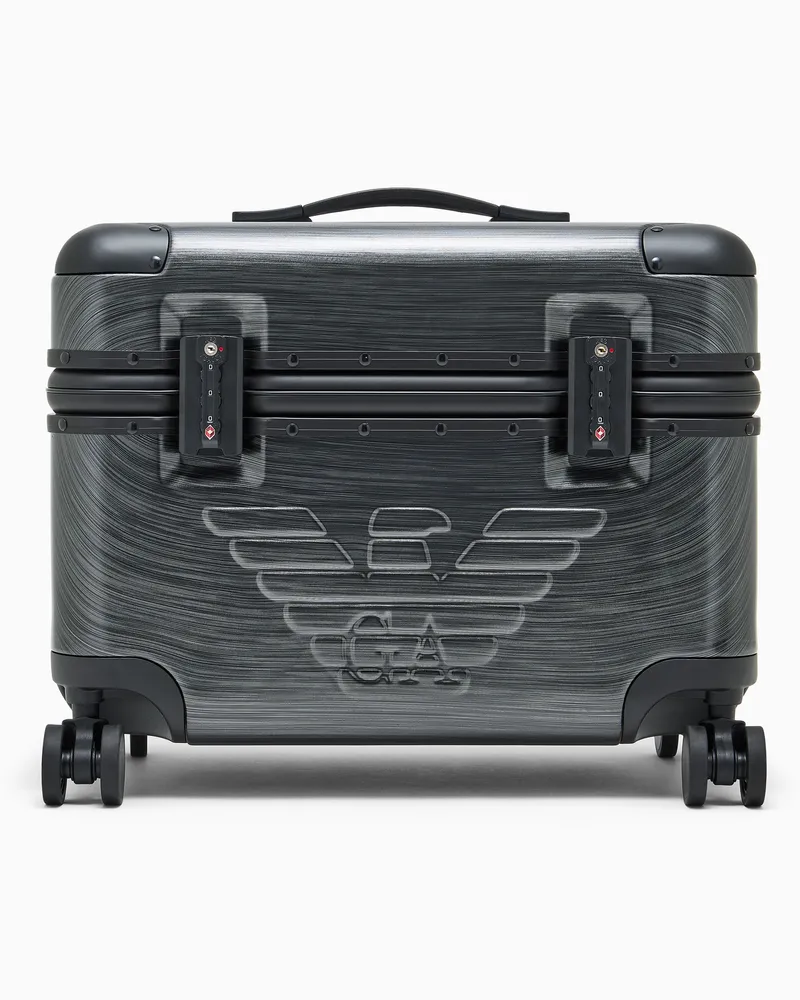 Emporio Armani Trolley mit Griff und Rollen Grau