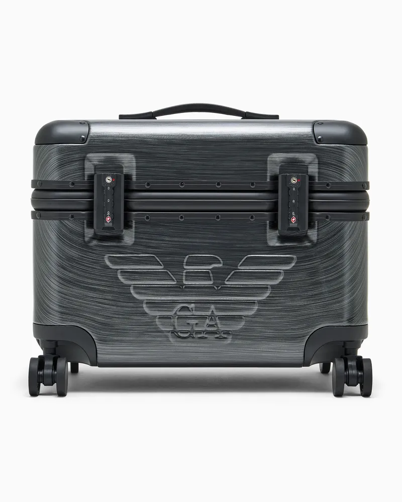 Emporio Armani Trolley mit Griff und Rollen Grau