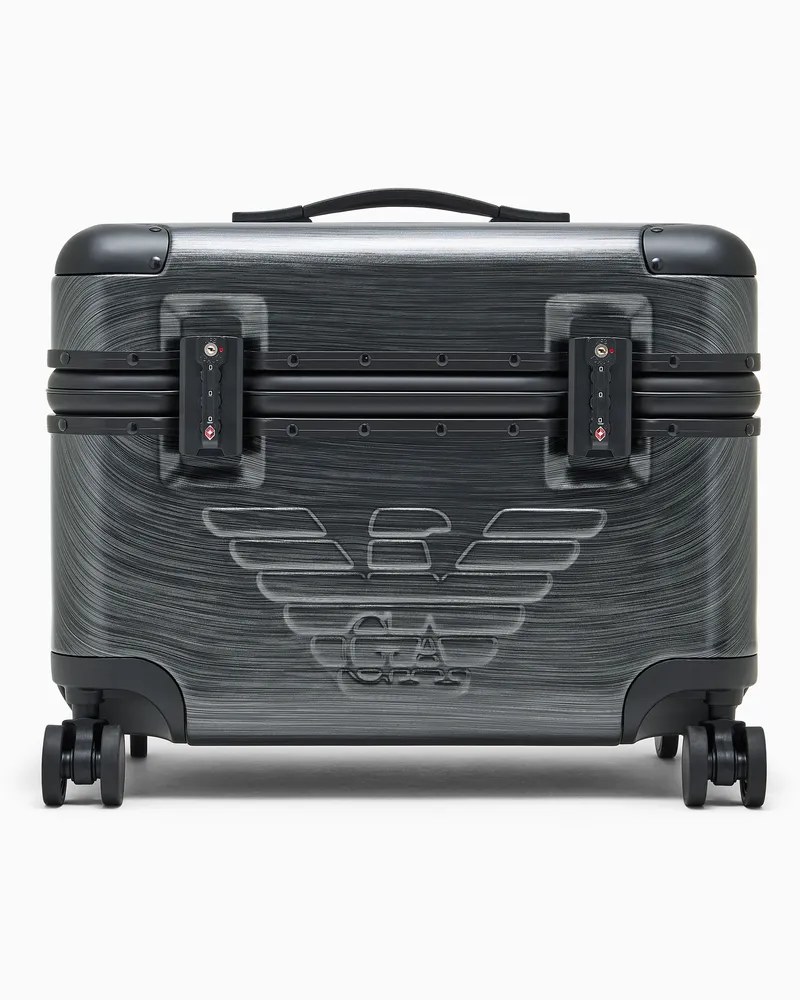 Emporio Armani Trolley mit Griff und Rollen Grau