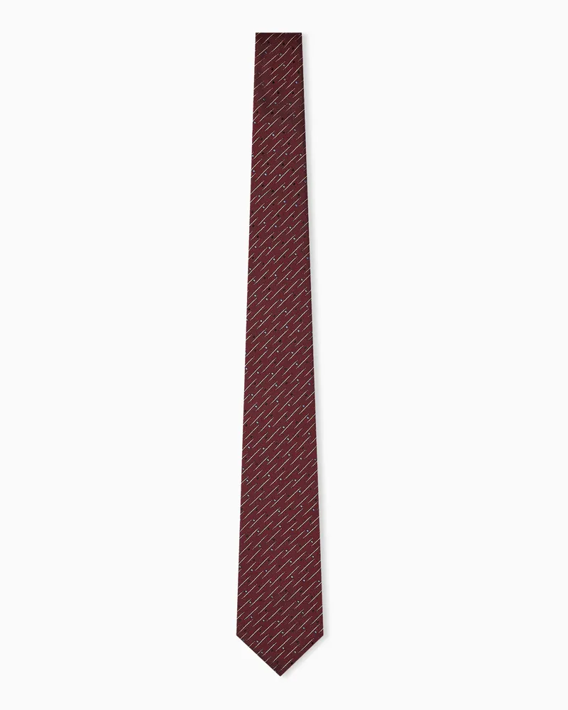 Emporio Armani Krawatten Burgunderrot