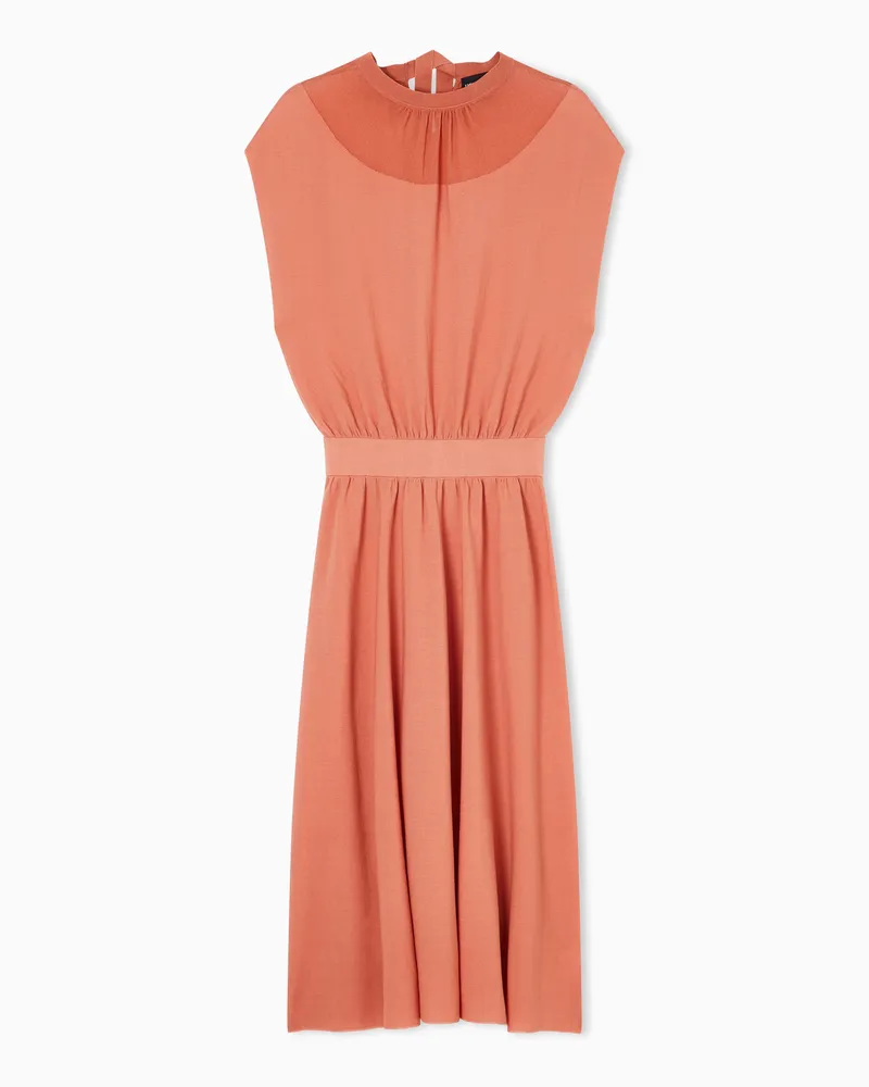 Emporio Armani Dress scarred stitch links Orange