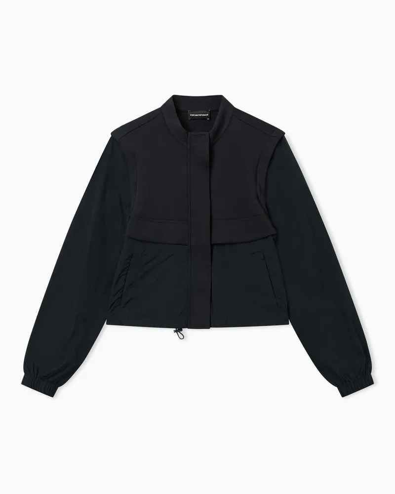 Emporio Armani Blouson 2in1 in double jersey Travel Essential Blau