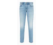 J06 Slim Fit-jeans Stonewashed aus 12,2 Oz Denim mit Maserung