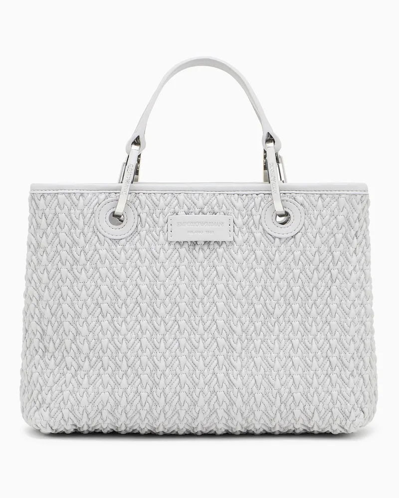 Emporio Armani MyEA kleiner Shopper mit Steppoptik Grau