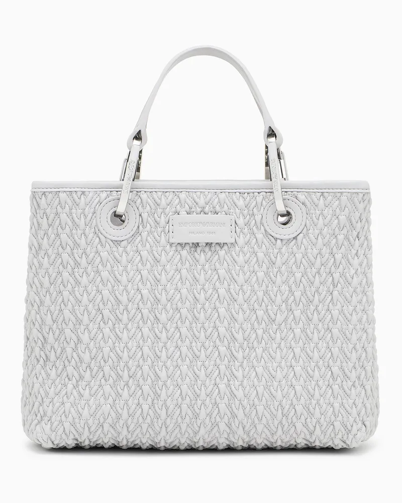 Emporio Armani MyEA kleiner Shopper mit Steppoptik Grau