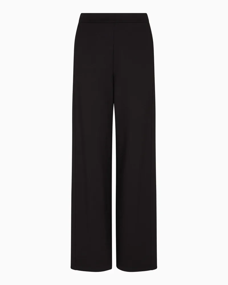 Emporio Armani Interlock-Jersey-Hose aus der Travel Essential Sonderkollektion Schwarz