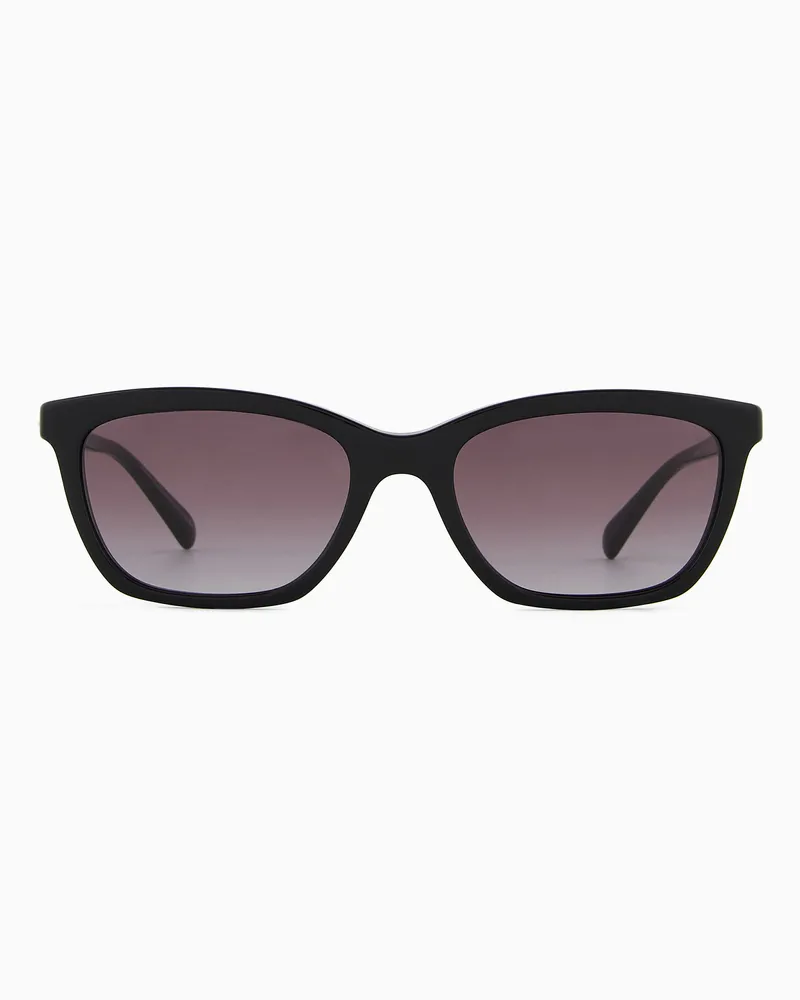 Emporio Armani Sonnenbrille für Damen mit Cat-Eye-Fassung Schwarz