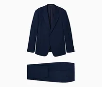 Einreihiger Anzug aus Wollfresko