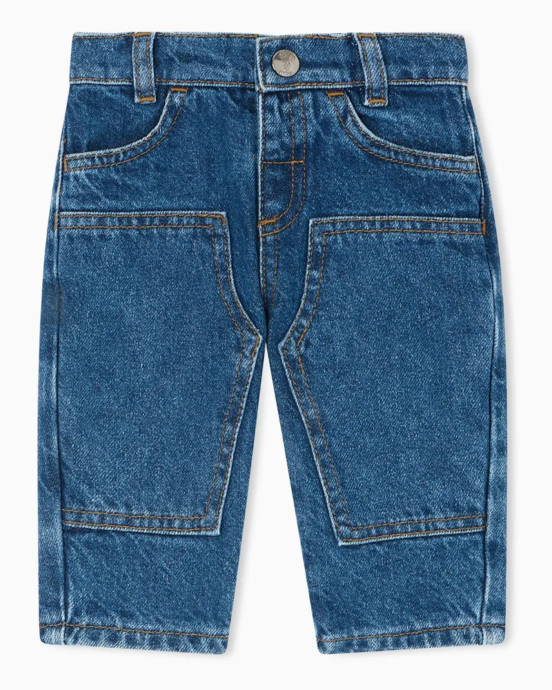 Emporio Armani Jeans aus Denim mit elastischem Bund Blau