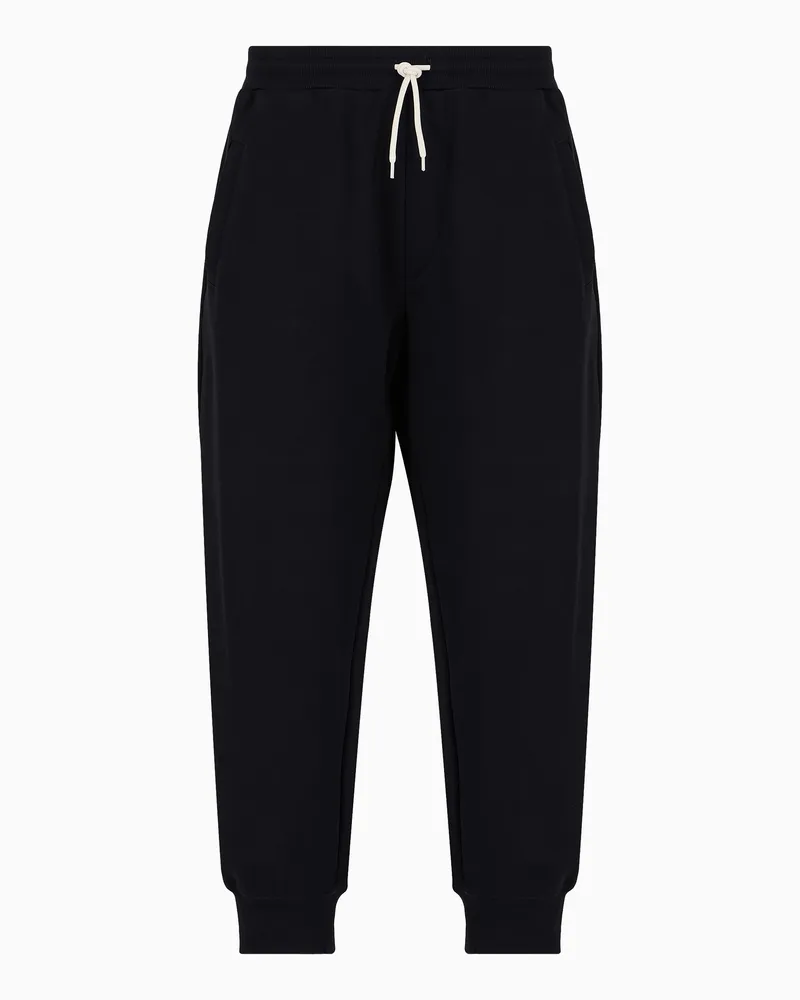 Emporio Armani Jogginghose mit Tunnelzug aus Jersey Schwarz