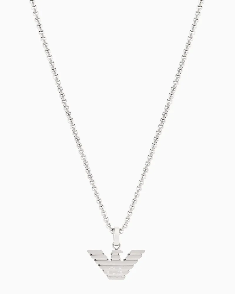 Emporio Armani Kette mit Anhänger aus Edelstahl Mehrfarbig