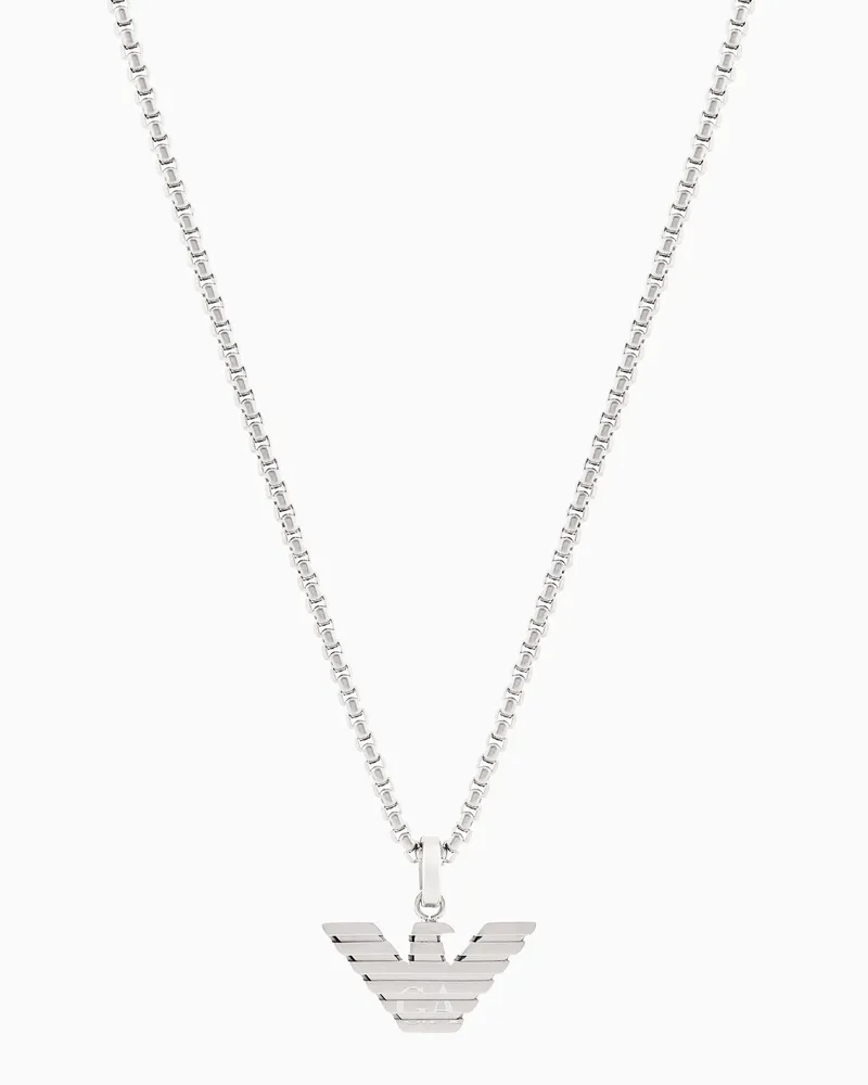 Emporio Armani Kette mit Anhänger aus Edelstahl Mehrfarbig
