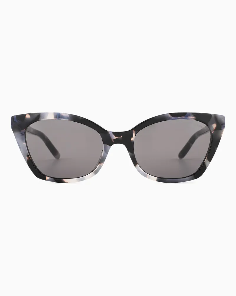 Emporio Armani Damen-Sonnenbrille in Cat-Eye Form Grau