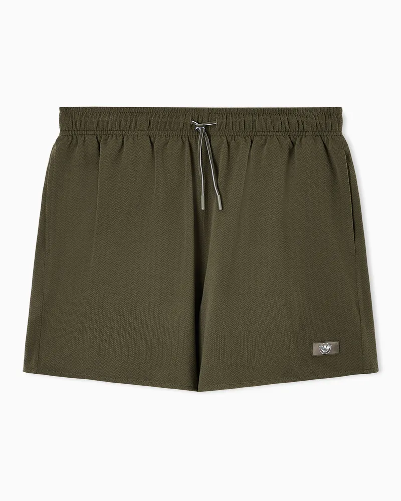 Emporio Armani Strand-Boxershorts Grün