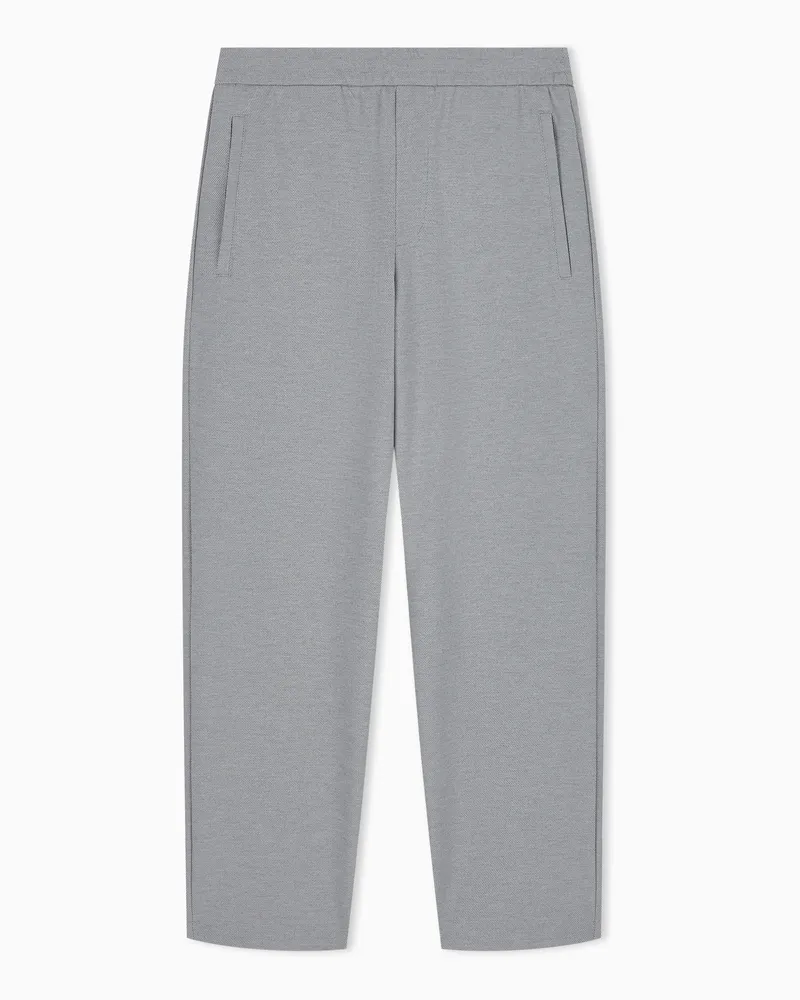 Emporio Armani Jerseyhose Essential im Regular Fit aus Viskosestretch Grau