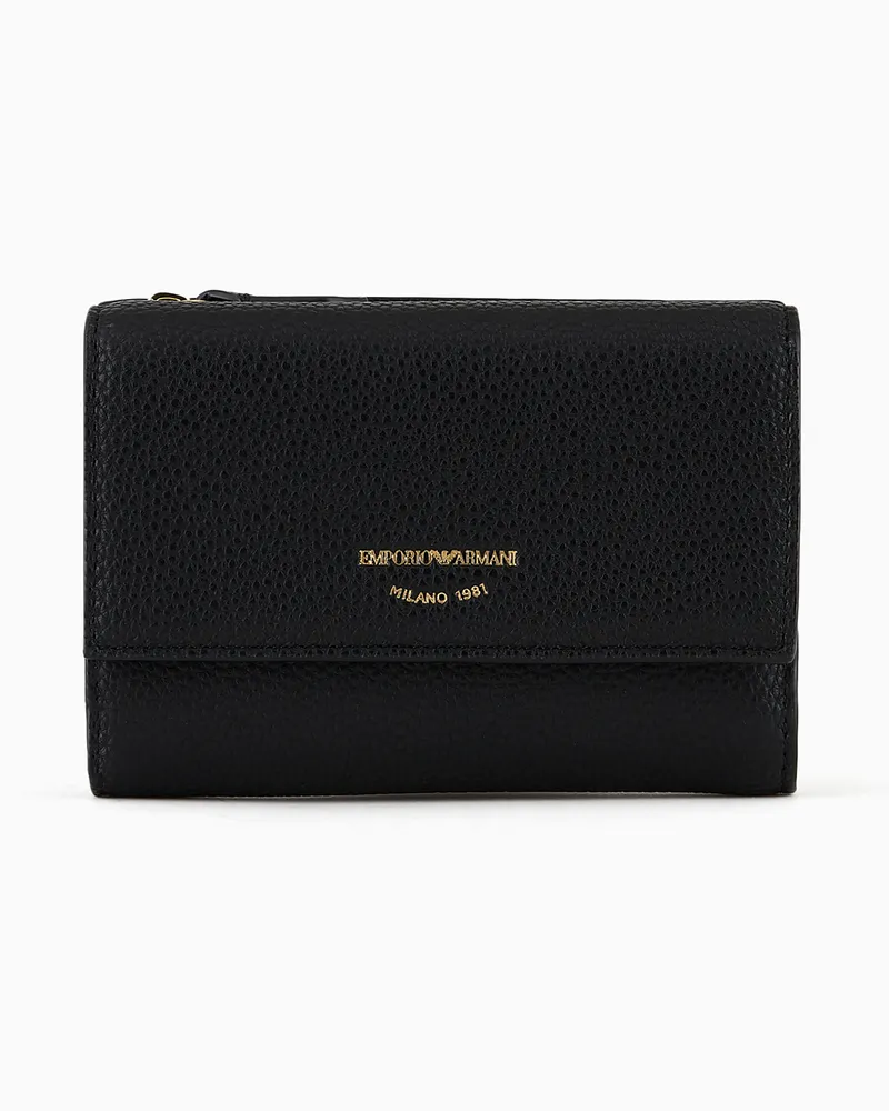 Emporio Armani Bifold-Portemonnaie MyEA mit Hirschprint Schwarz