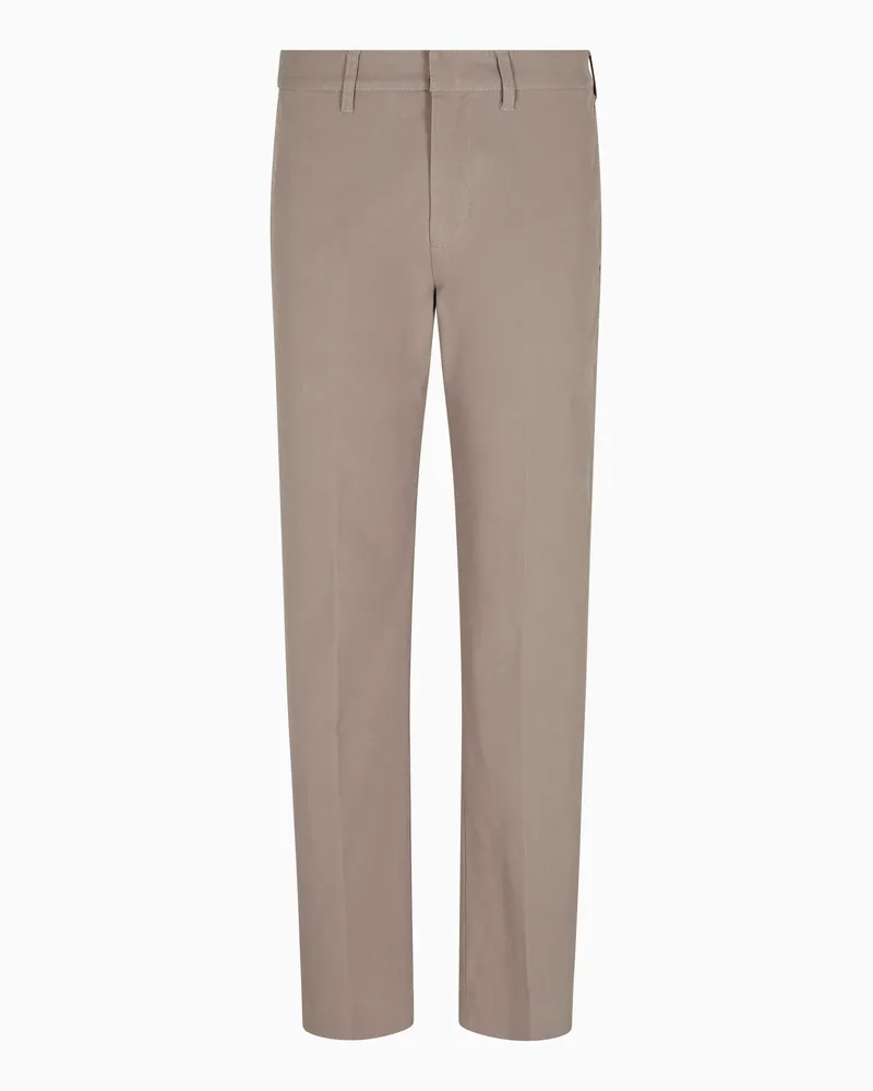 Emporio Armani Chino-Hose aus Baumwoll-Twill Grau