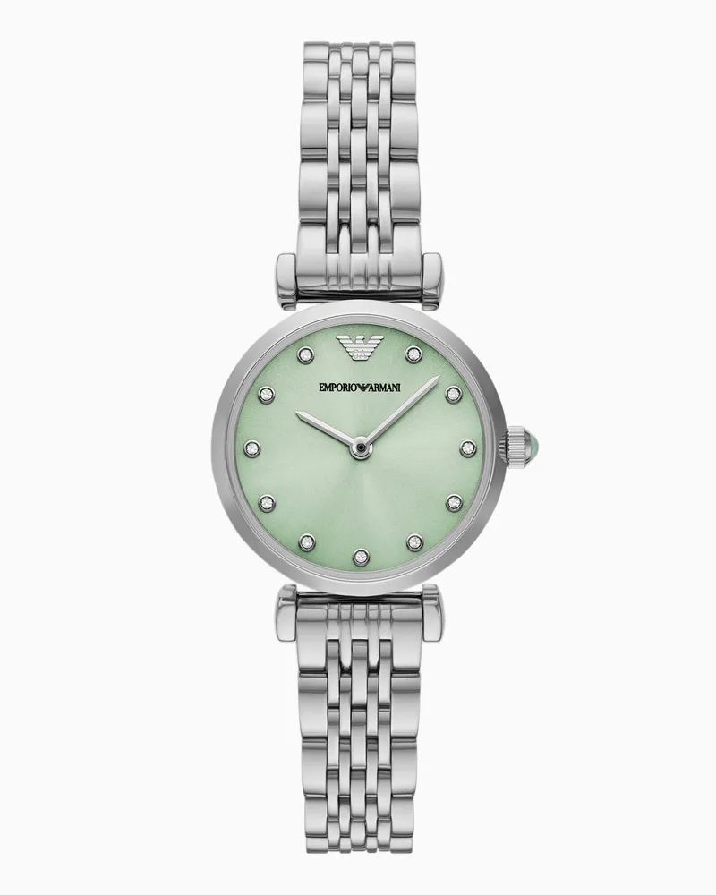 Emporio Armani Zweizeigeruhr mit Armband aus Edelstahl Mehrfarbig