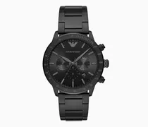 Herren-Chronograph mit schwarzem Edelstahlarmband