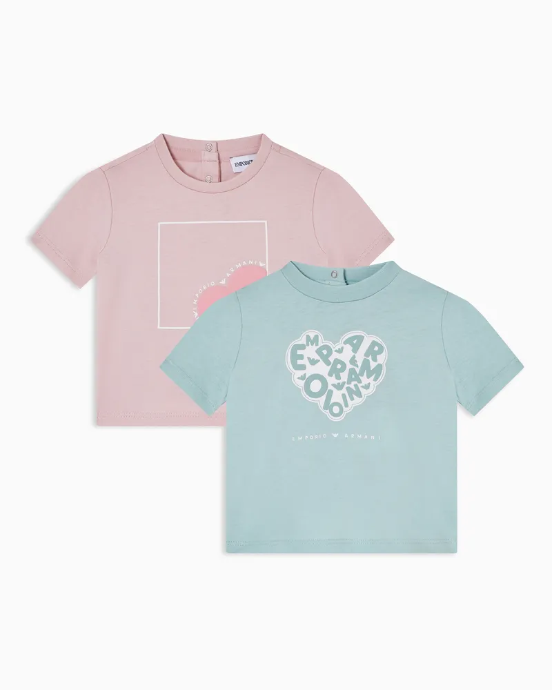 Emporio Armani 2er Pack T-Shirts aus Jersey Zweifarbig