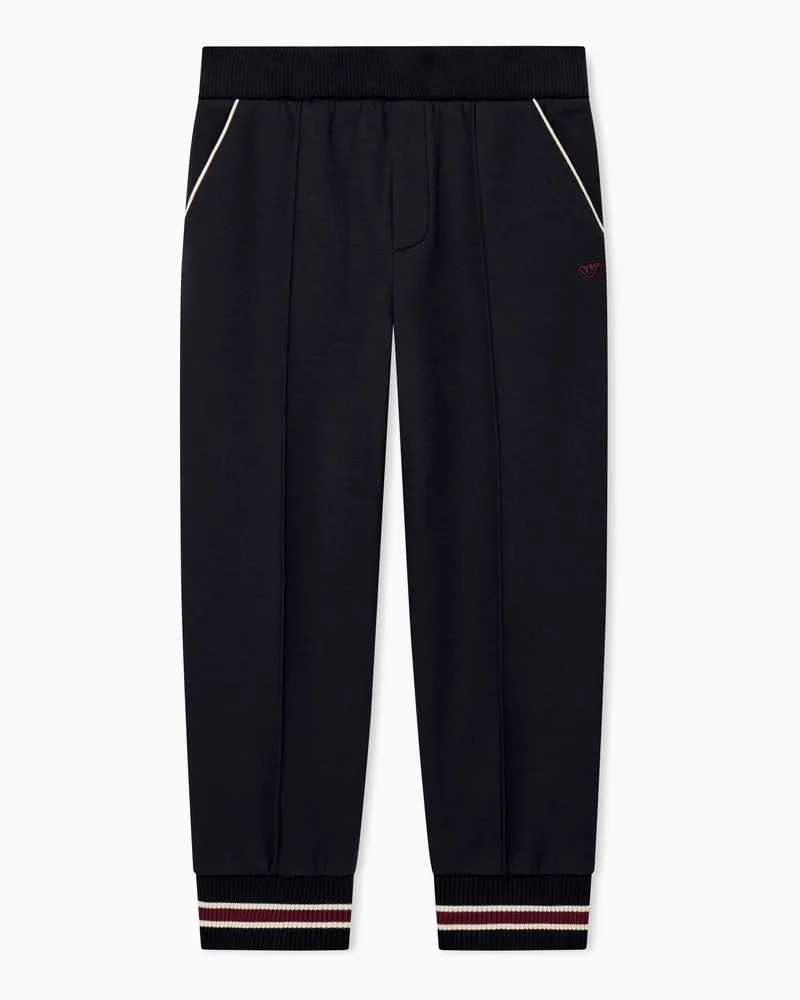 Emporio Armani Jogginghose Regularer Schnitt mit Elastikbund Marineblau