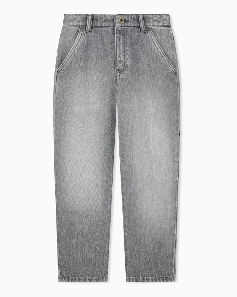 Emporio Armani Regular Fit 5-Pocket-Jeans aus Denim mit geradem Bein Grau