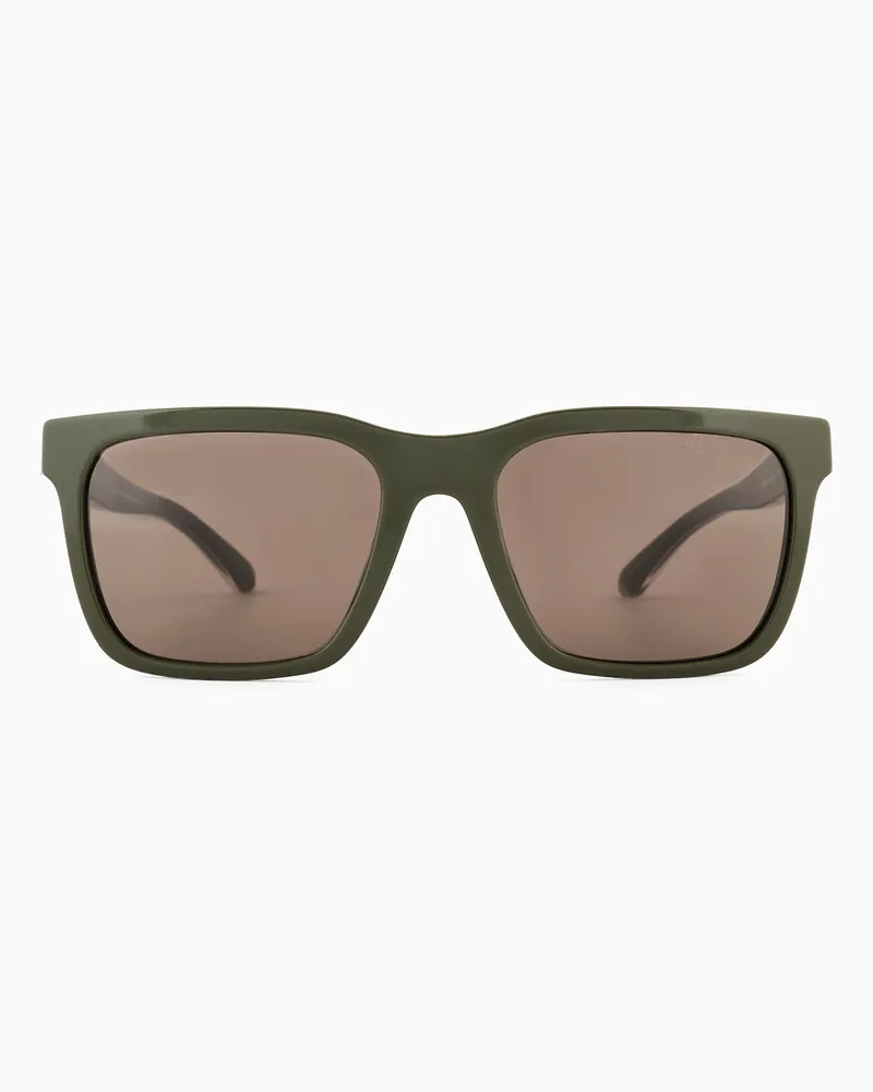 Emporio Armani Eckige Sonnenbrille für Herren 