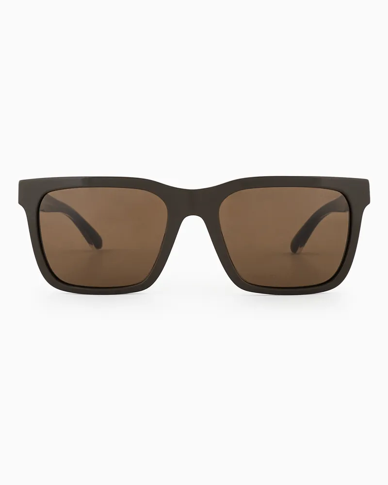 Emporio Armani Eckige Sonnenbrille für Herren 