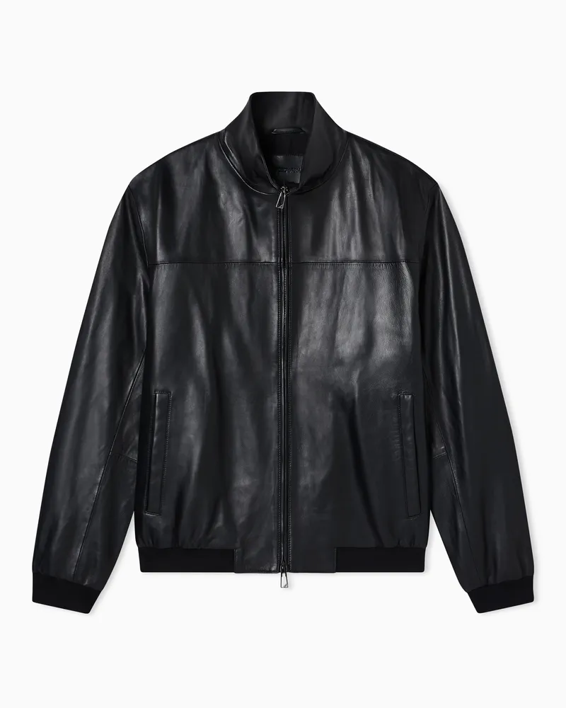 Emporio Armani Glove lamb nappa blouson Schwarz
