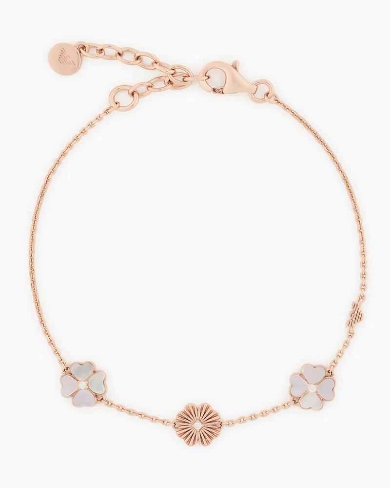Emporio Armani Klee-Armband aus Perlmutt Mehrfarbig