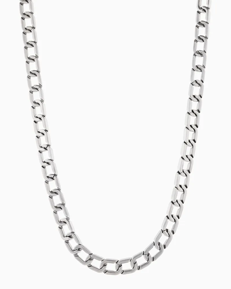 Emporio Armani Gliederhalskette aus zweifarbigem Edelstahl Mehrfarbig