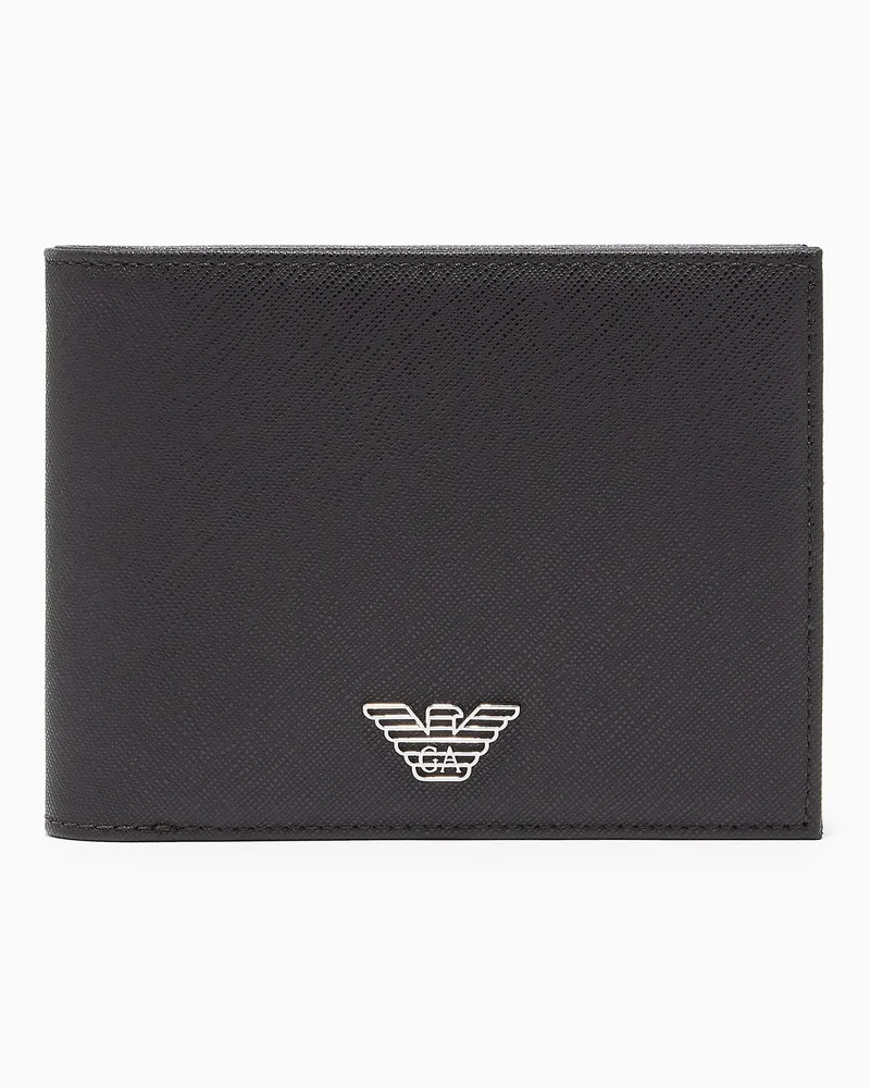 Emporio Armani ASV Portemonnaie aus regeneriertem Saffianleder Braun