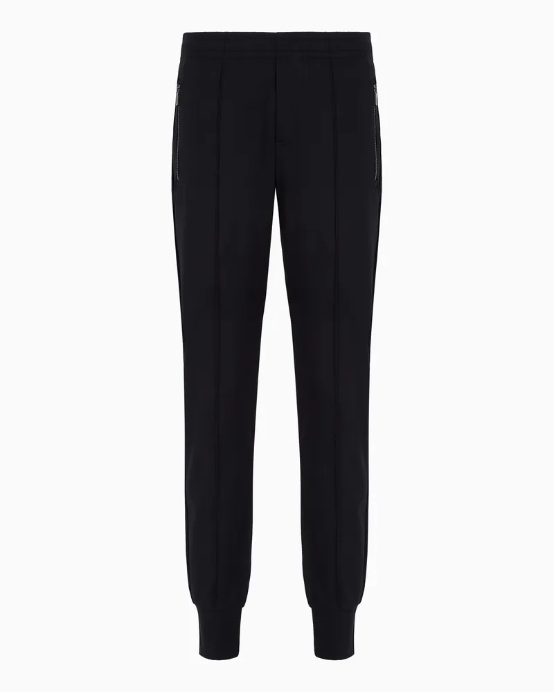 Emporio Armani Jogginghose aus Punto-Roma-Jersey Marineblau