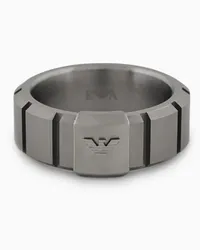 Emporio Armani Edelstahlband-ring Silber