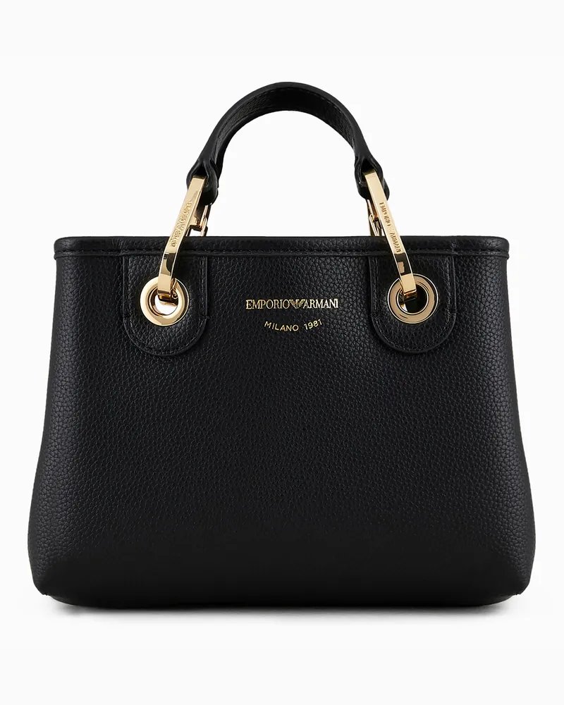 Emporio Armani Minitasche MyEA mit Hirsch-Print Schwarz