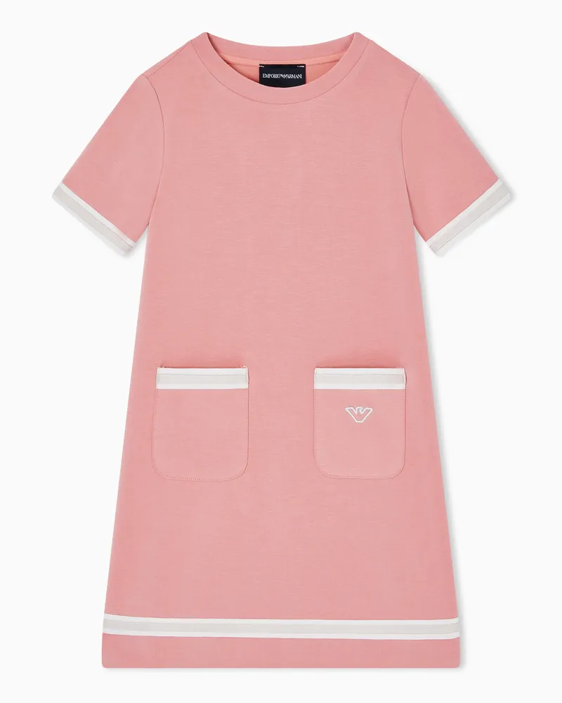 Emporio Armani Ausgestelltes Cupro-Kleid Pink