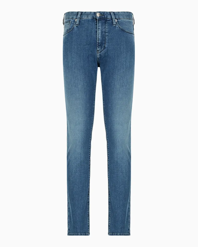 Emporio Armani Jeans J06 in Slim Fit aus Komfort-Denim-Twill 9,5 oz Blau