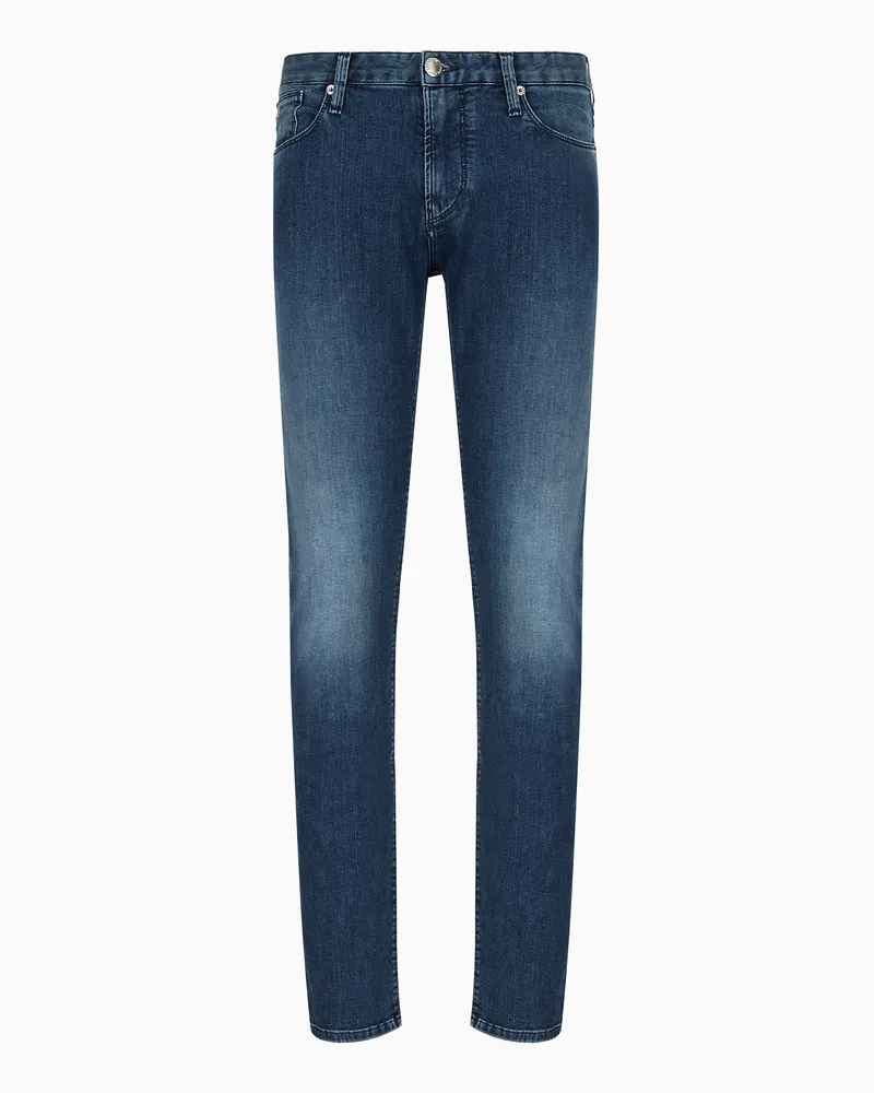 Emporio Armani Jeans J06 in Slim Fit aus Komfort-Denim-Twill 9,5 oz Blau