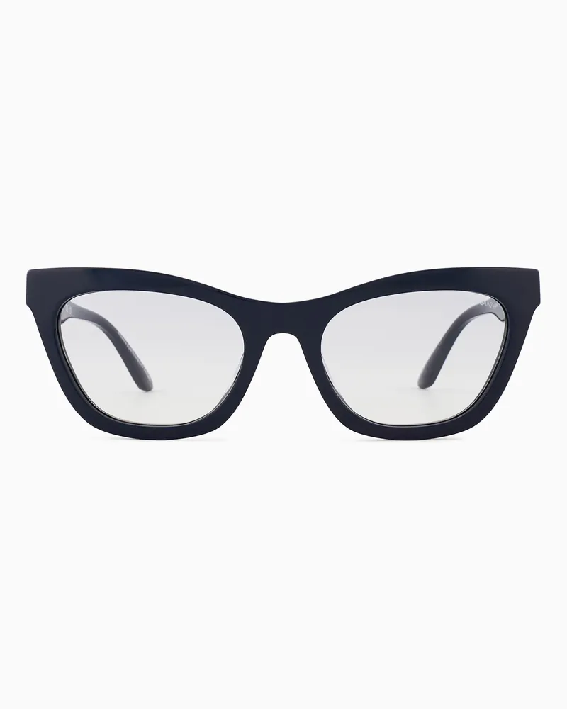 Emporio Armani Sonnenbrille für Damen mit Cat-Eye-Fassung Blau