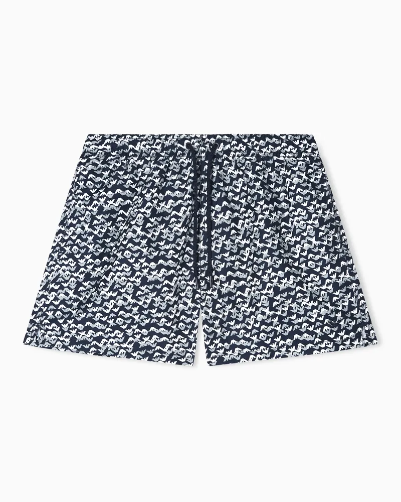 Emporio Armani Strand-Boxershorts Blau