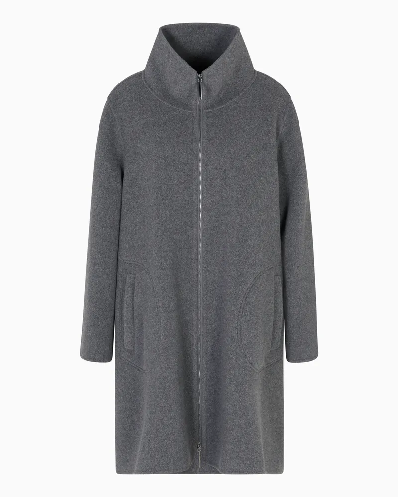 Emporio Armani Wollmantel aus der Winter Urbanism-Sonderkollektion Grau