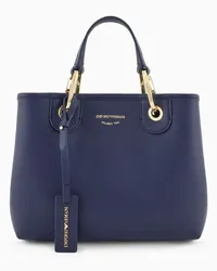 Emporio Armani Kleiner Shopper Myea mit Hirsch-print Blau