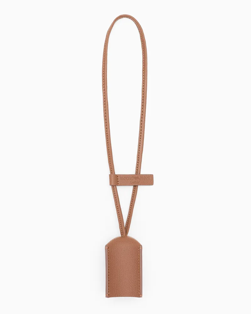 Emporio Armani Anhänger aus Leder Emporio Armani 1981 Braun