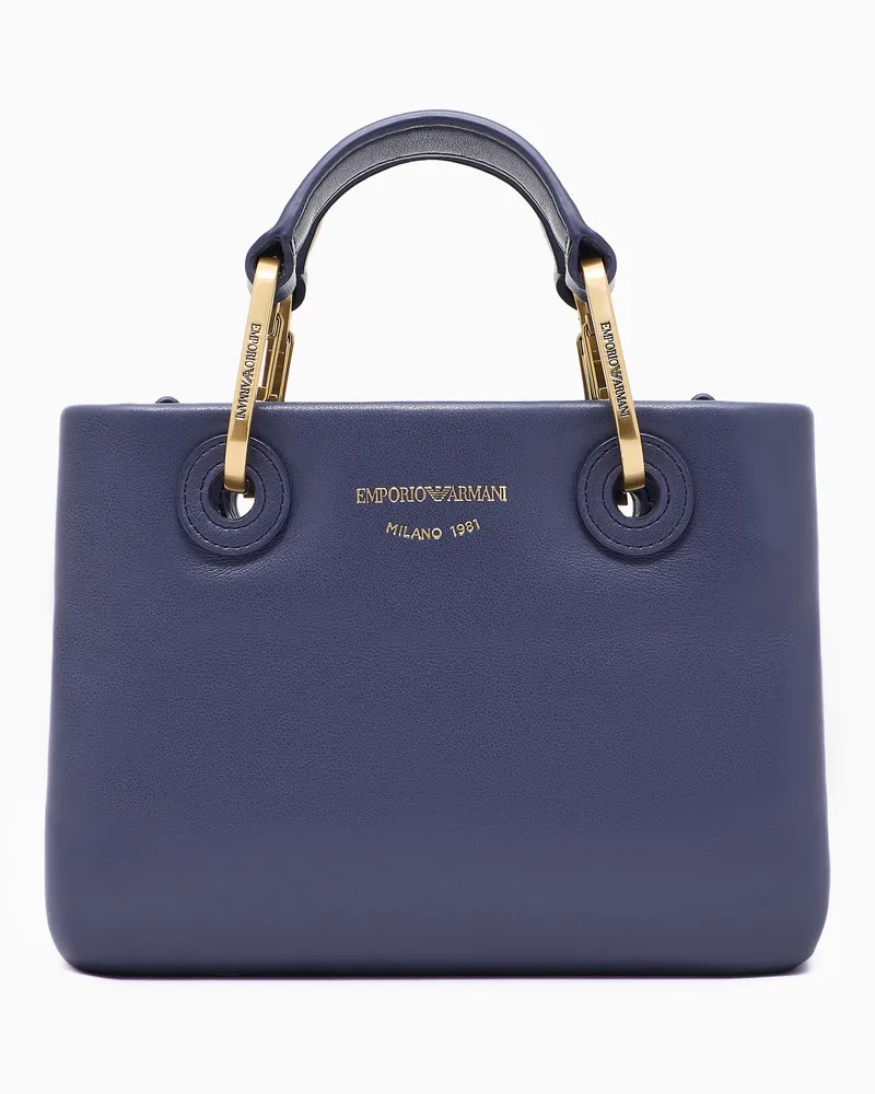 Emporio Armani MyEA Minitasche aus Nappaleder Violett