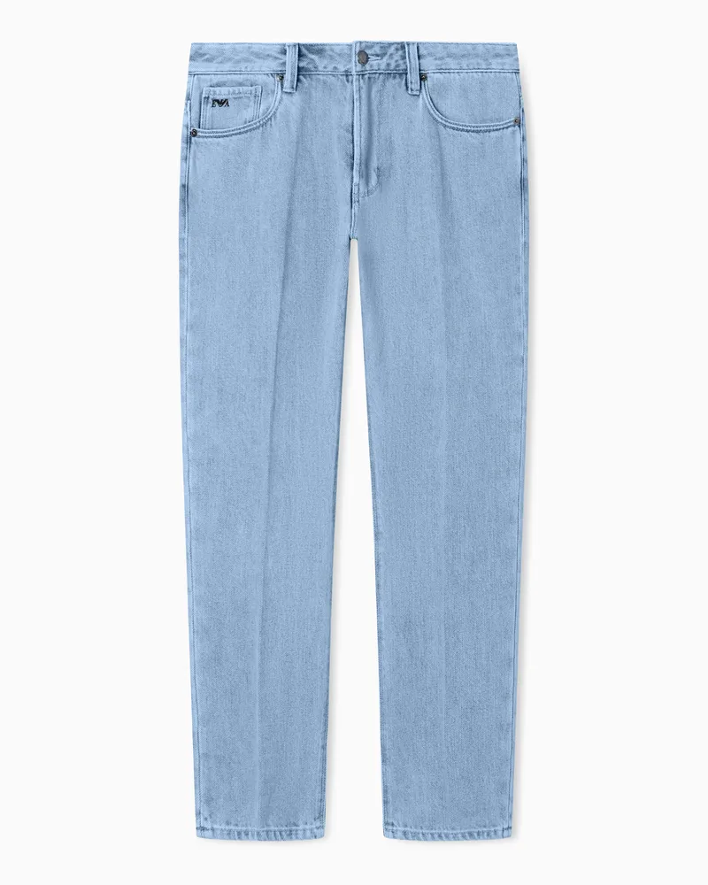 Emporio Armani J06 slim-fit jeans in lyocell-blend denim Blau