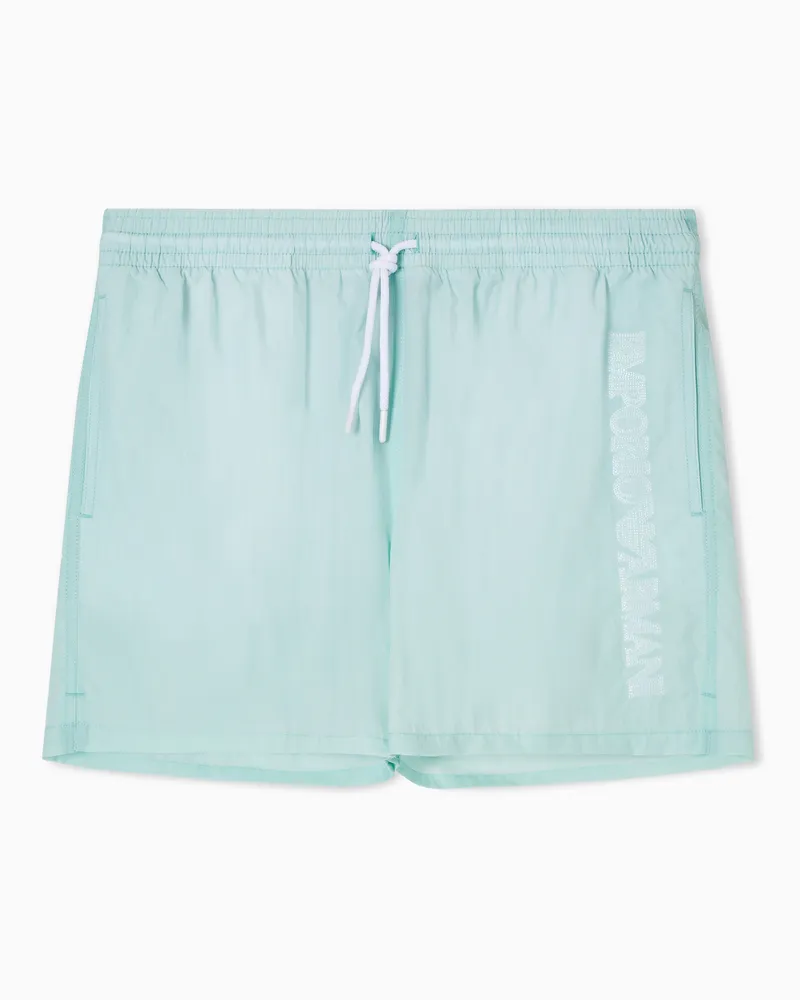 Emporio Armani Strand-Boxershorts Hellblau