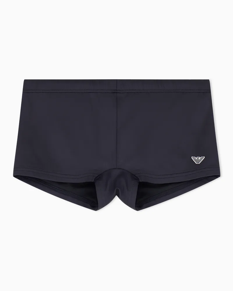 Emporio Armani ASV Essential eng anliegende Bade-Boxershorts Schwarz