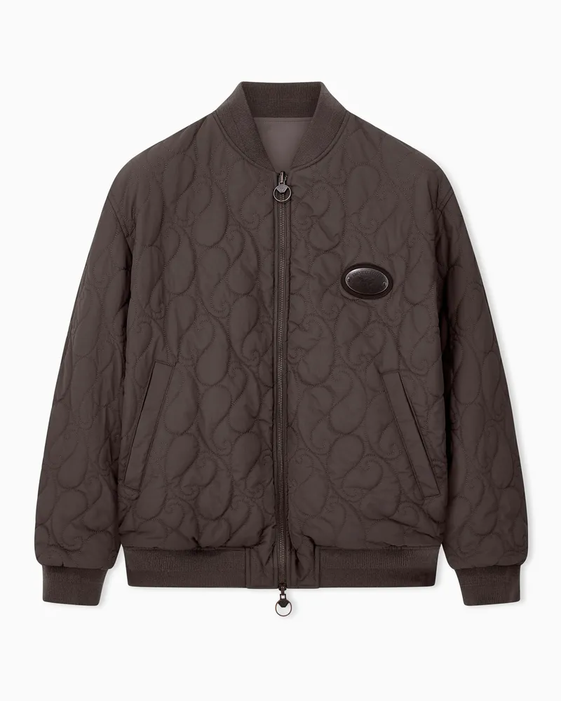 Emporio Armani Blouson Capsule Boteh aus Polyamid im Regular Fit Braun