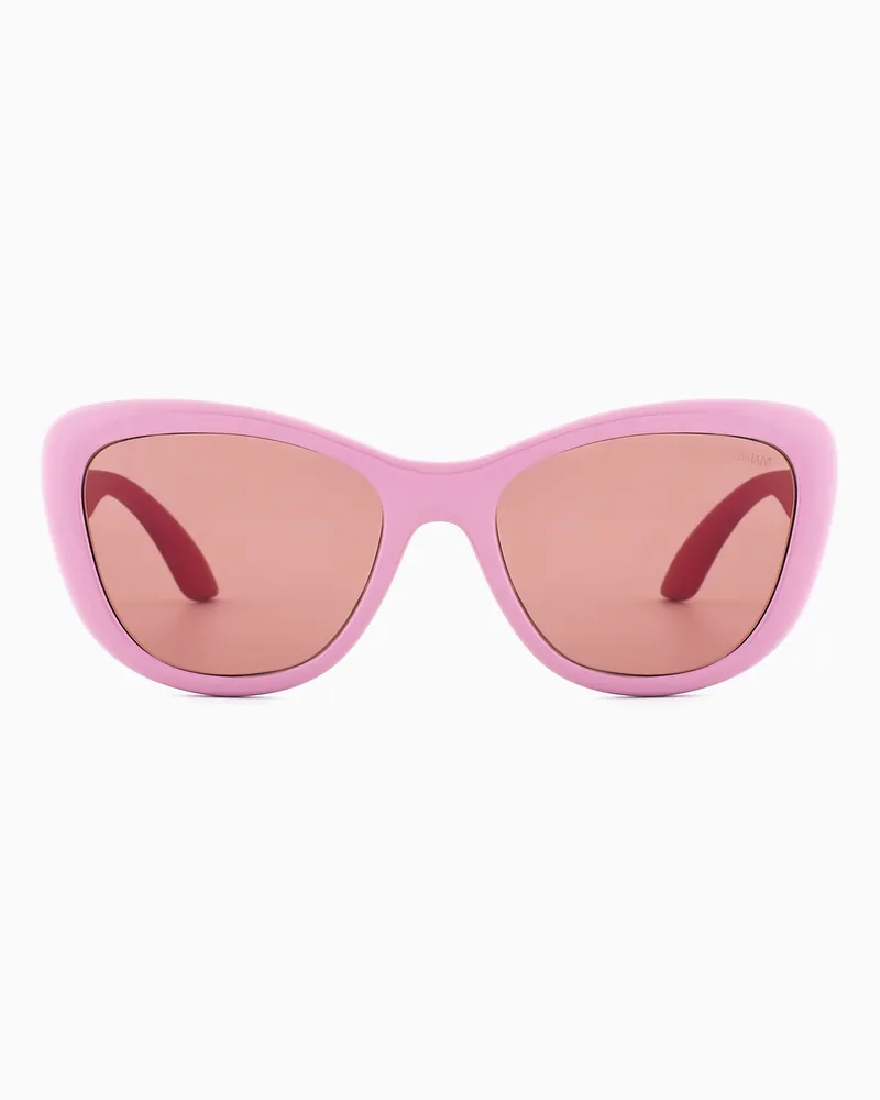 Emporio Armani Sonnenbrille für Mädchen in Schmetterlingsform Pink